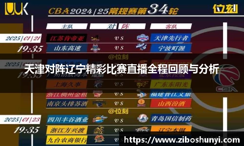 天津对阵辽宁精彩比赛直播全程回顾与分析